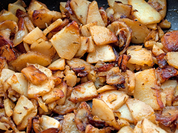 Pan Fried Potatoes with Bacon